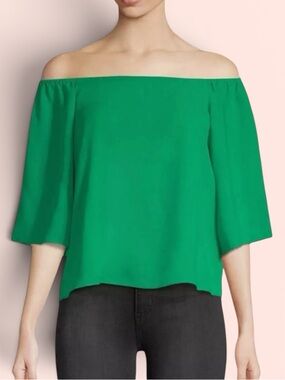 Alice + Olivia | Tops | Alice Olivia Edyth White Ruffle Sleeve 
